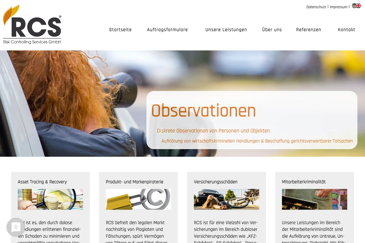 Website-Vorschau Risc Controlling Services