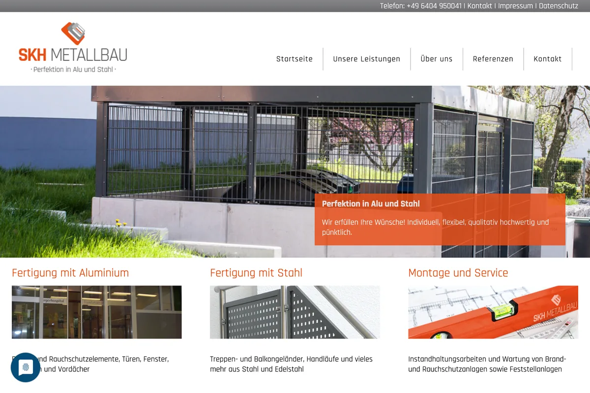 Website-Vorschau SKH Metallbau
