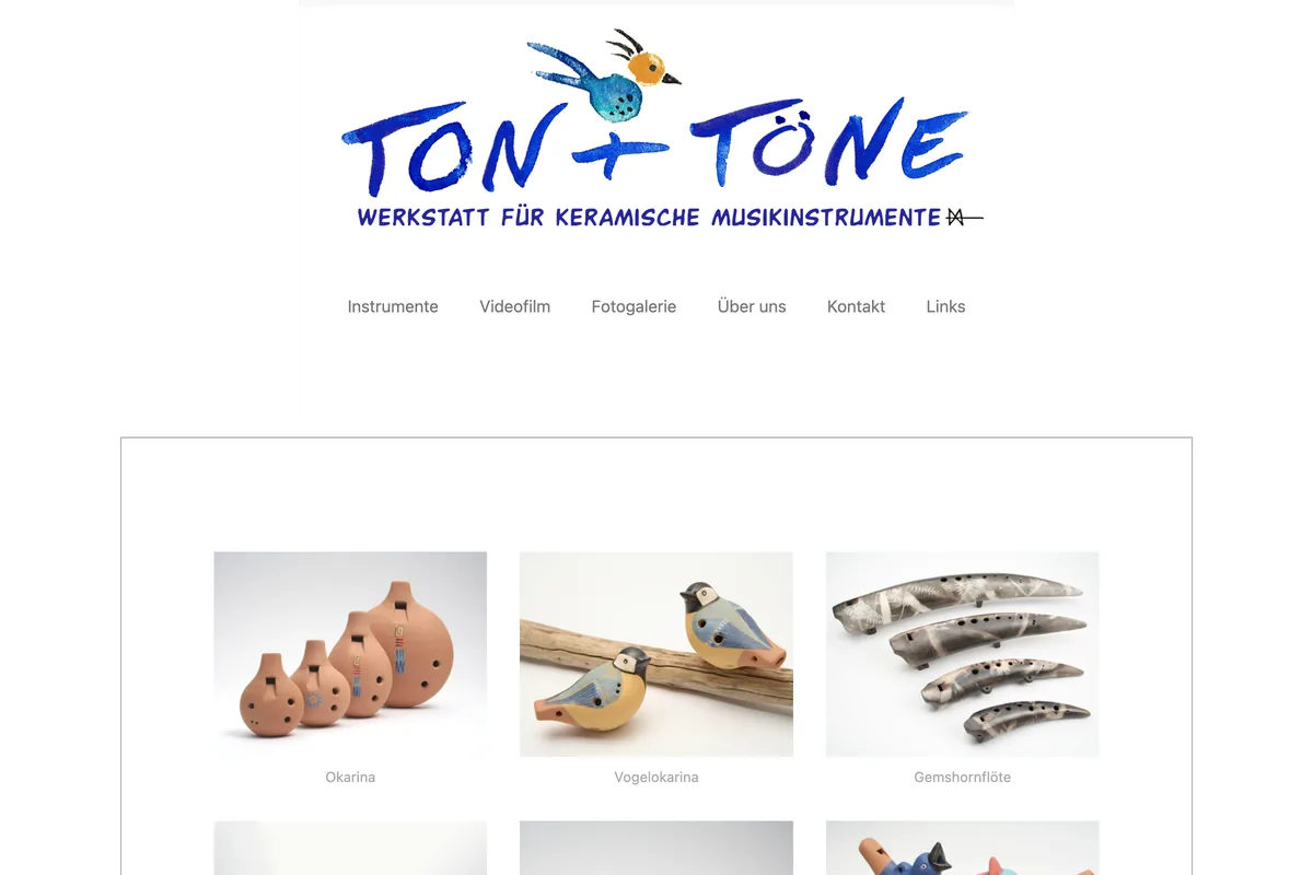 Website-Vorschau Ton und Töne